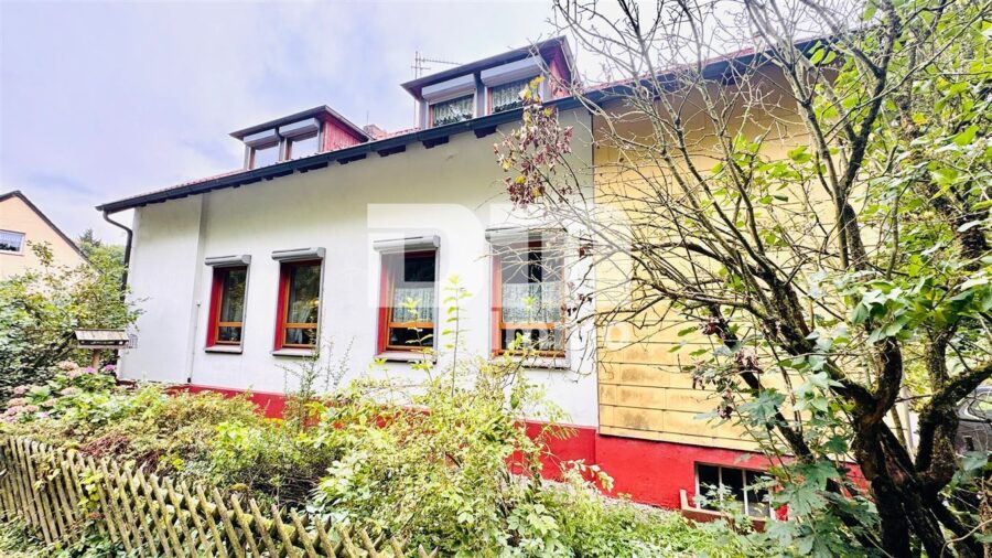 Modernisiertes Einfamilienhaus auf riesigem Grundstück mit Carport und Nebengebäude - Frontansicht